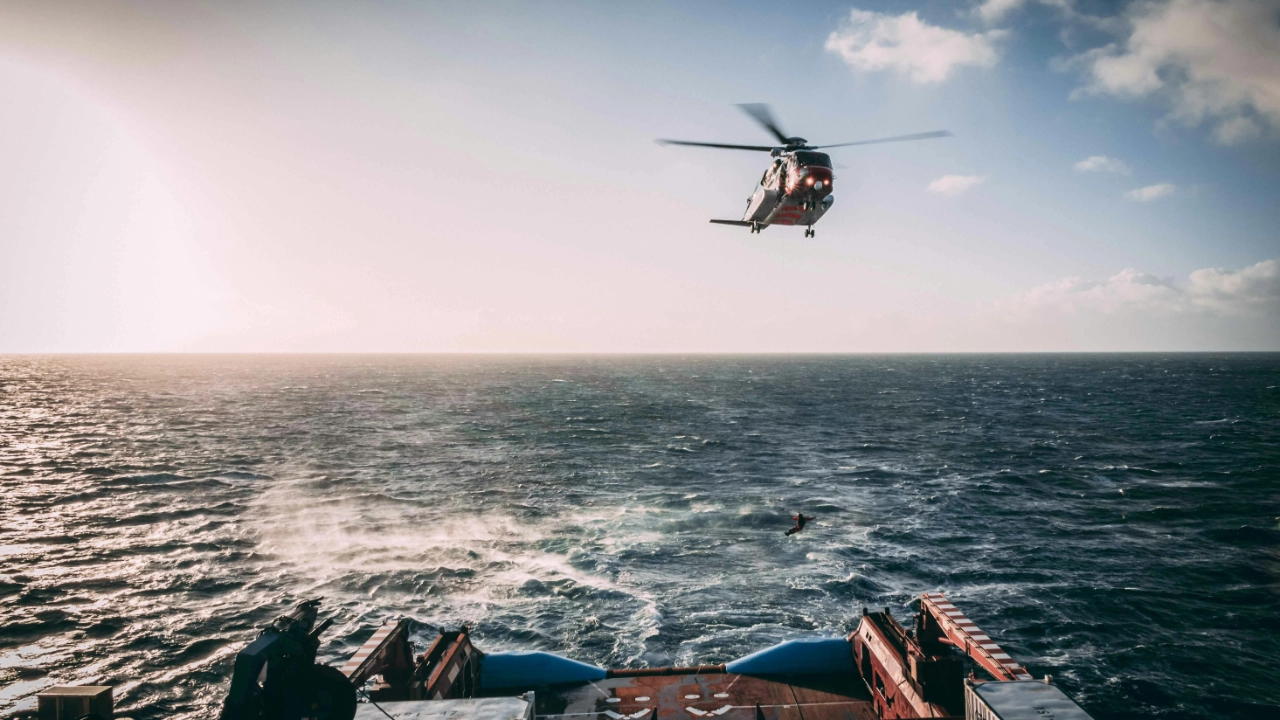 Helikopter Offshore Rettung