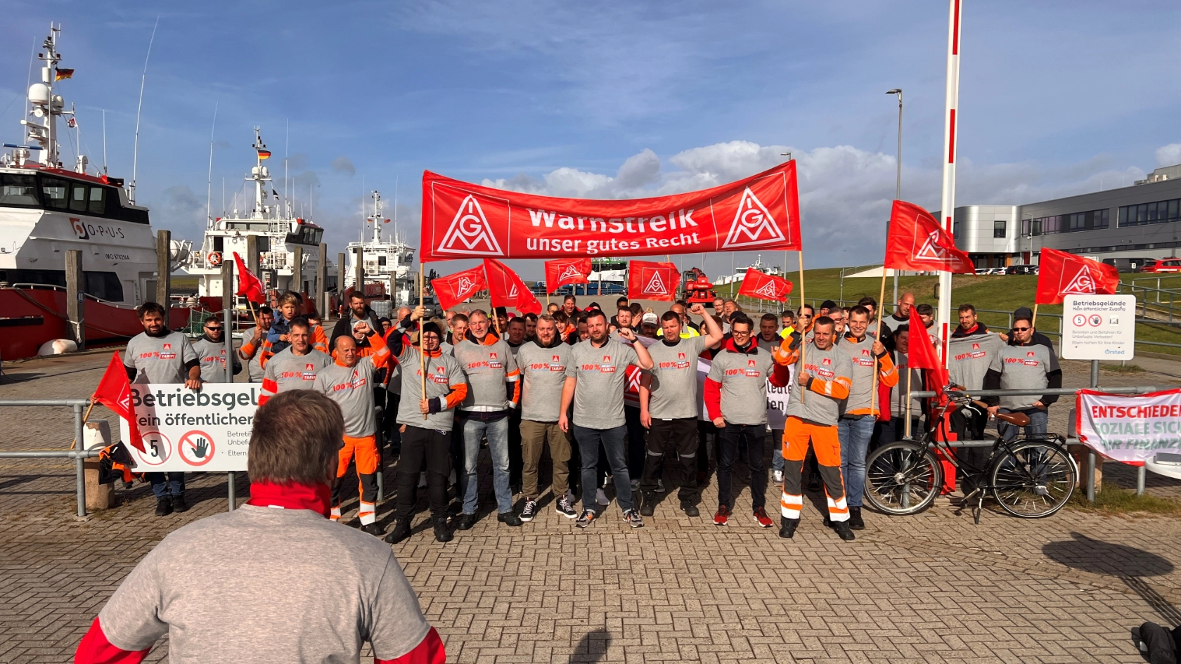 1. Warnstreik bei Ørsted