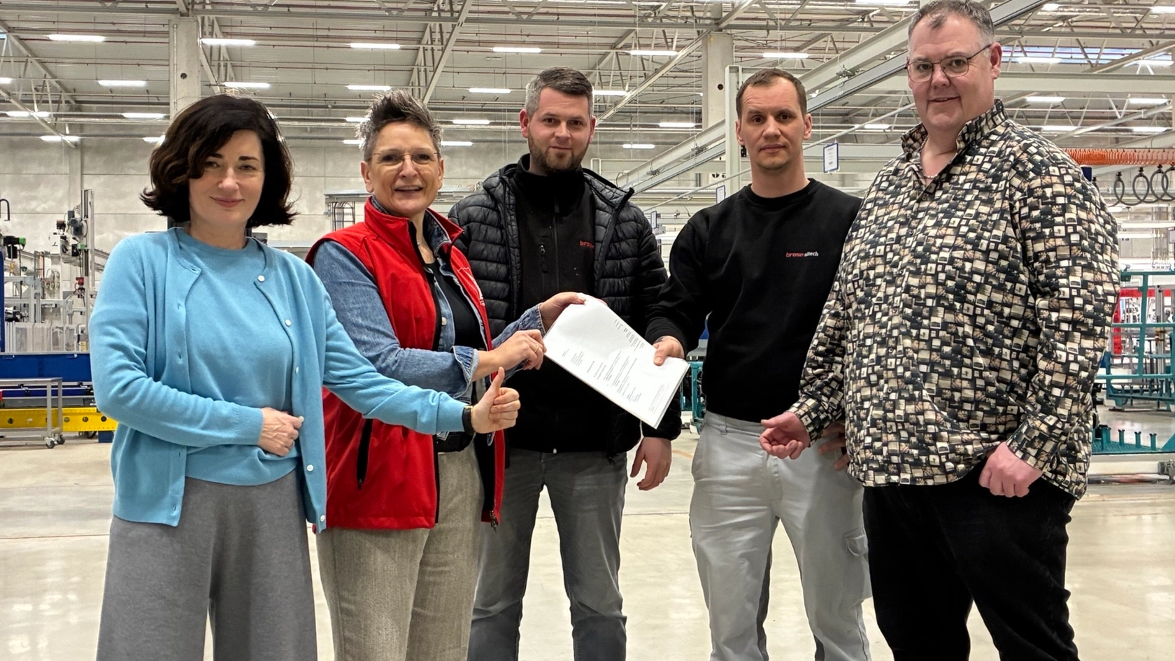 Übergabe der Liste Brose Sitech