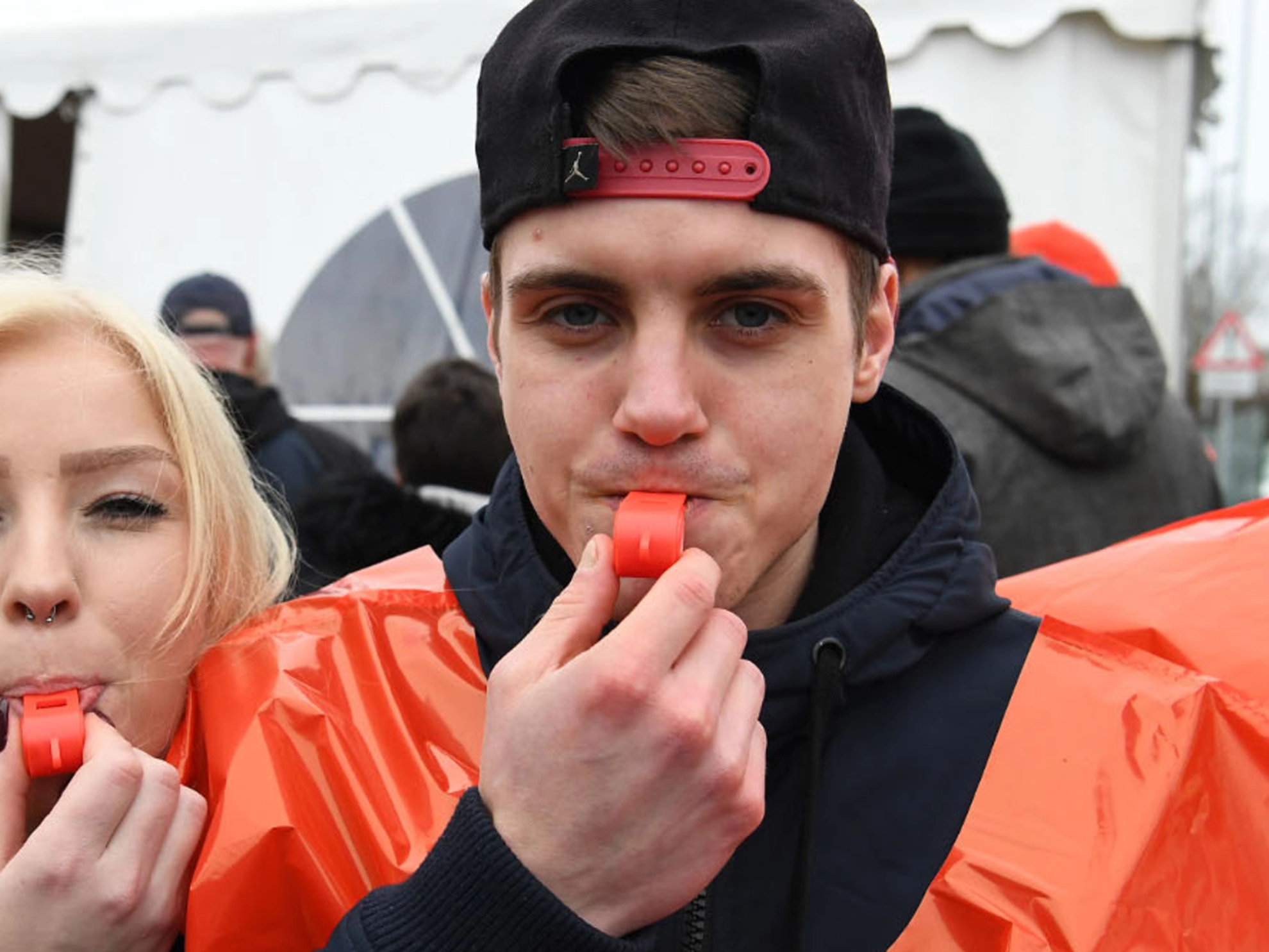 24-Stunden-Warnstreik bei Manitowoc in Wilhelmshaven im Rahmen der Tarifrunde 2018 in der Metall- und Elektroindustrie