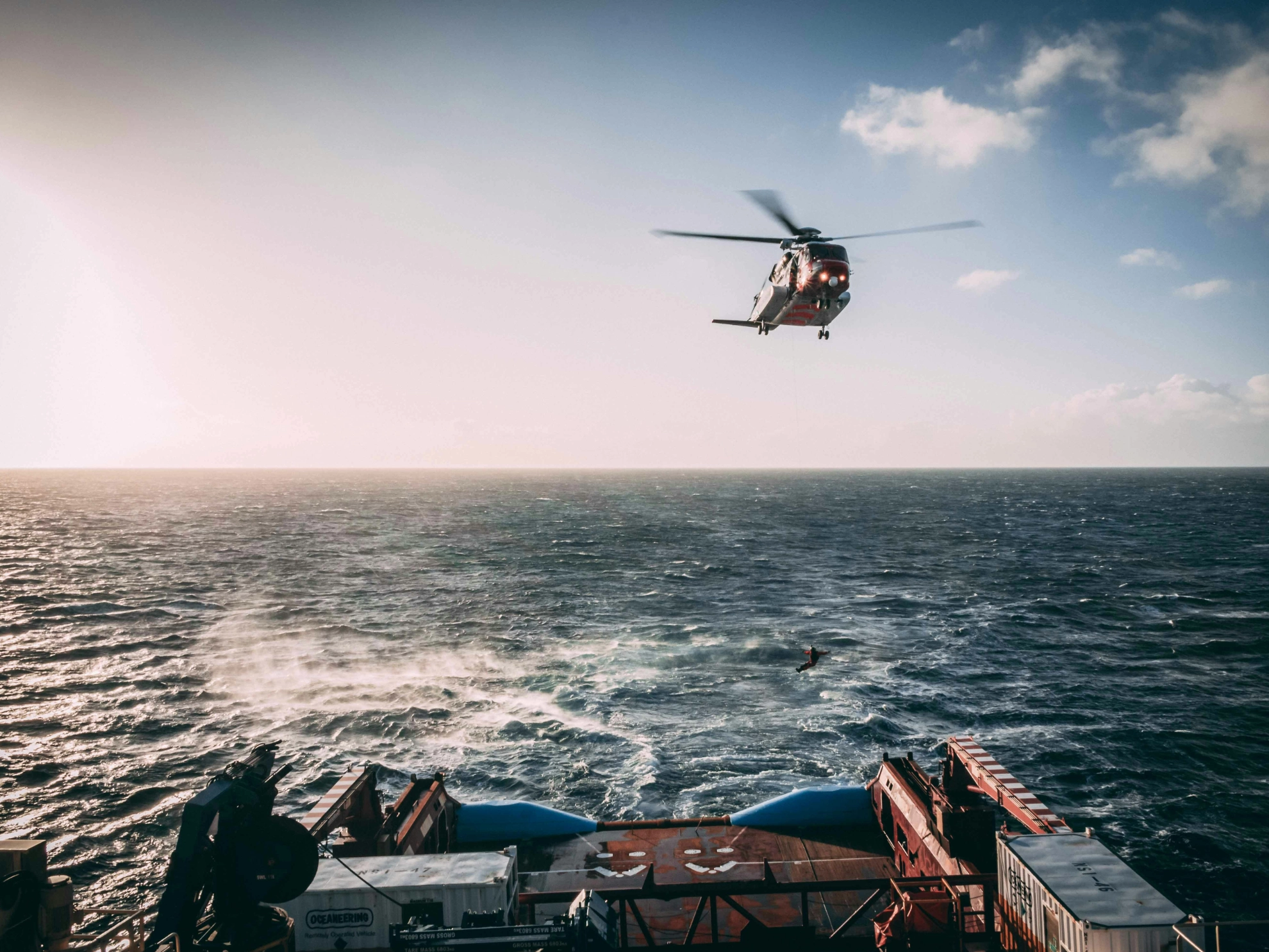 Helikopter Offshore Rettung