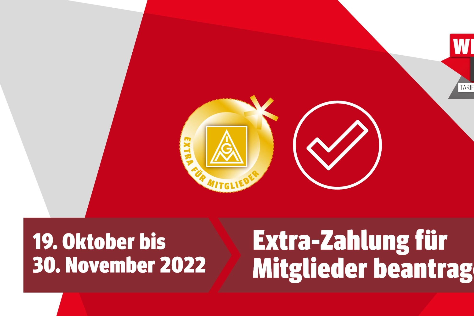 Mehr Geld für Leihbeschäftigte: 16. Oktober bis 30. November Extra-Zahlung für Mitglieder beantragen
