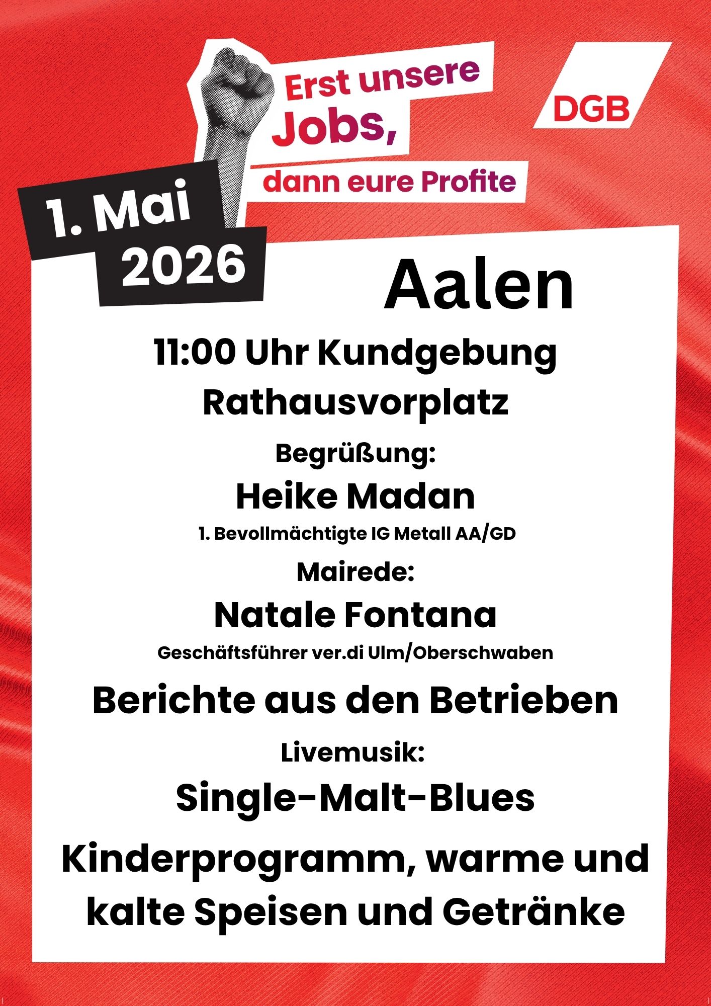 Plakat 1. Mai AA 